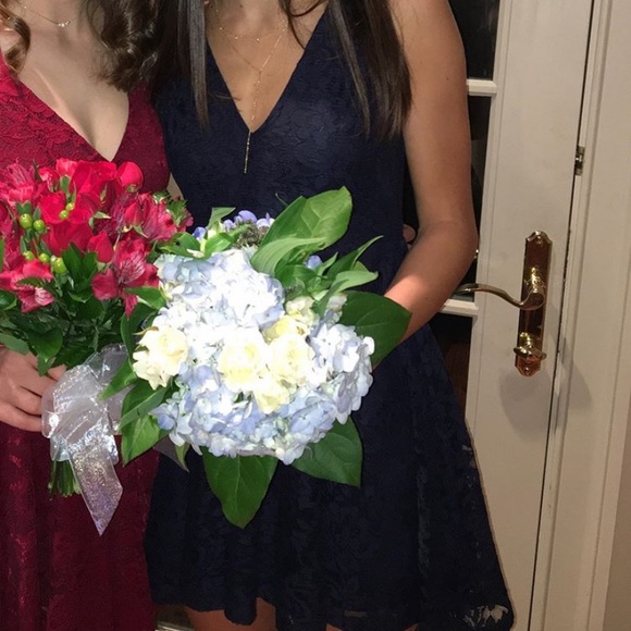 Urban Outfitters Navy Blue Lace Dress - Picture 3 of 3